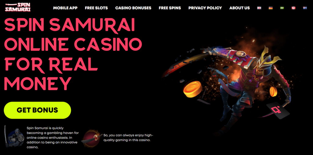 spin samurai homepage